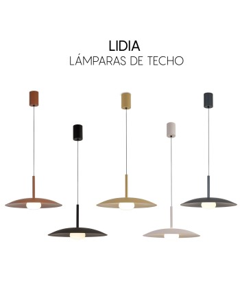 LIDIA * COLGANTE 1L LED 12W  - NEGRO